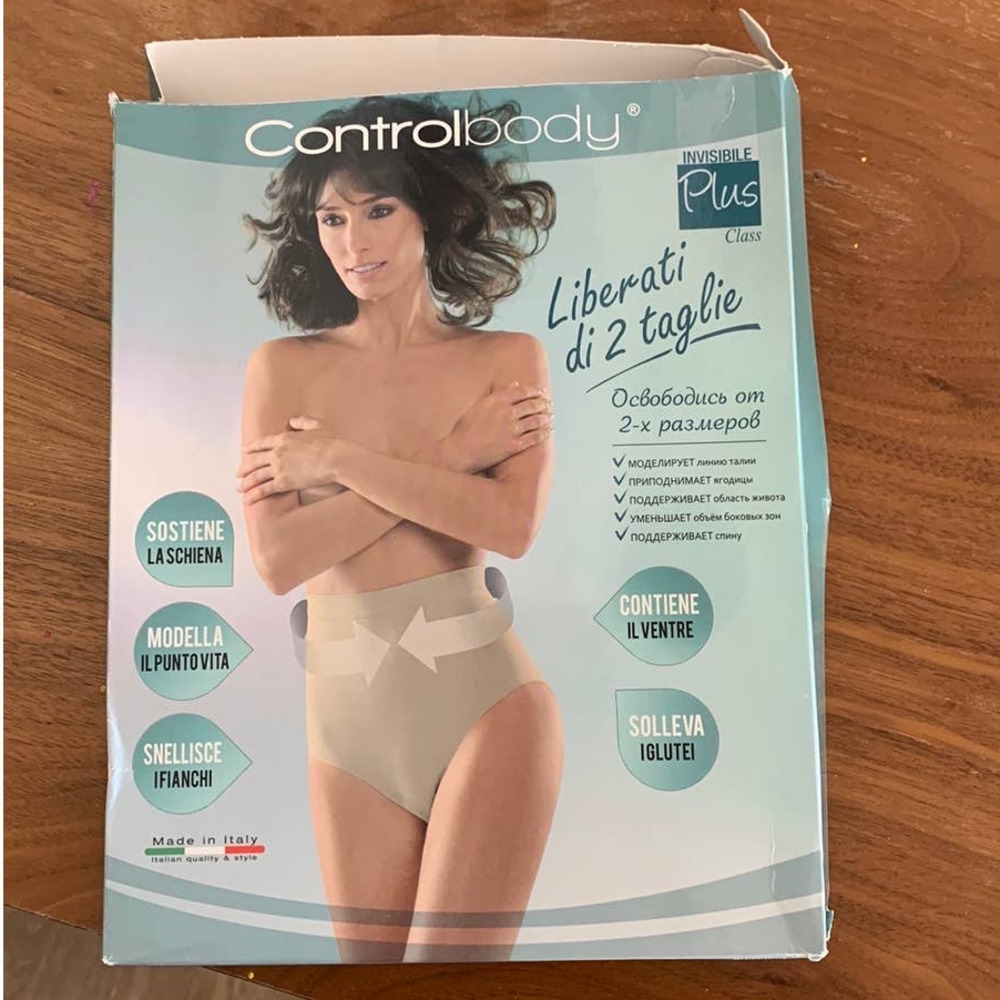 Liberati di 1 Taglie Controlbody Invisible Plus Made in Italy Nude Size S/M